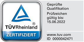 TÜVRheinland zertifiziert, ID 42471